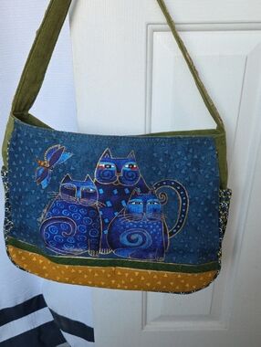 Laurel Birch Cat Pattern Canvas Tote Bag